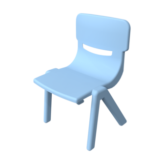 Fun chair blauw