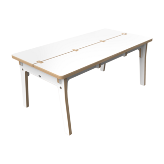 Kindertafel Buxus wit