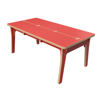 Kindertafel Buxus rood