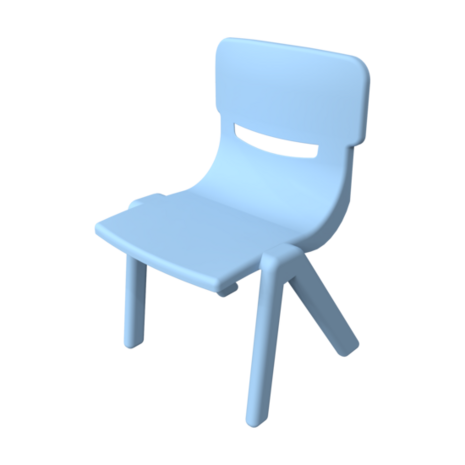 Fun chair blauw